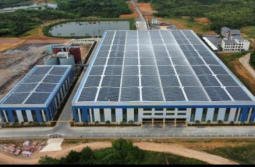 509-2022年4月，，，，，，，安徽池州汇成物资4MW光伏发电BIPV项目，，，，，，，年发电约400万度，，，，，，，知足约40%用电需求.jpg